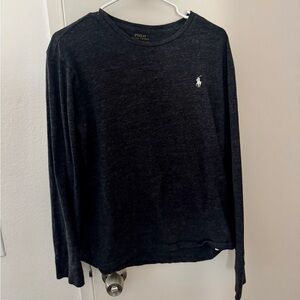 Men’s Charcoal Gray Long Sleeve Shirt